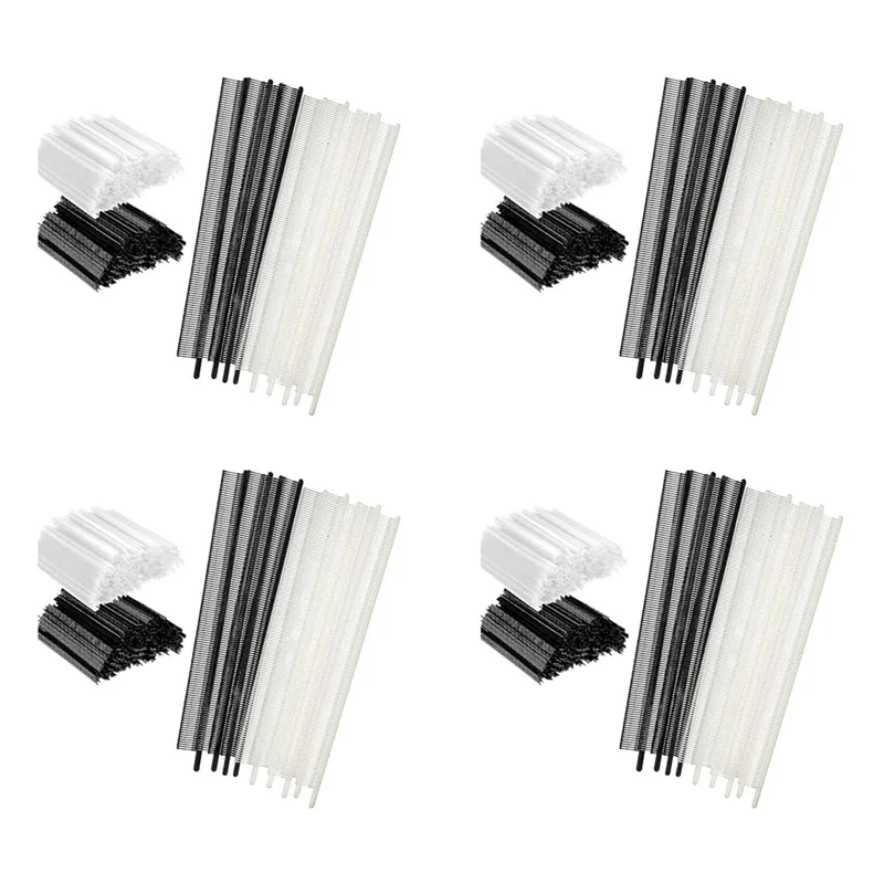 GROCE-8000Pcs Mini Tag Kit,0.5Cm Garment Tag Barb Attachment Price Tags 4000Pcs Black Fasteners And 4000Pcs White Fasteners