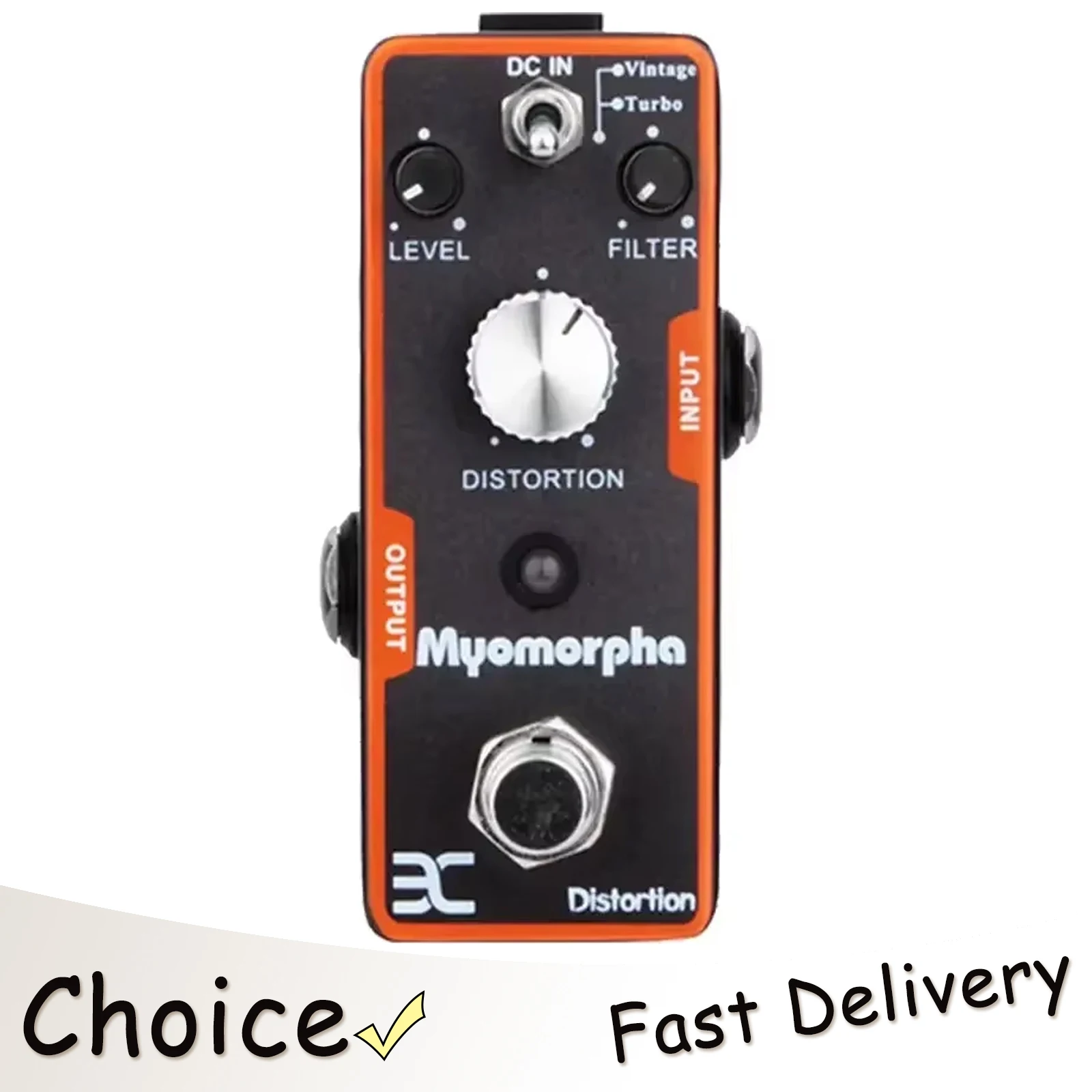 ENO TC13 Electric Guitar Effect Pedal Myomorpha Rat Distortion Vintage/ Turbo Modes True Bypass Effects Metal Case Guitar Parts