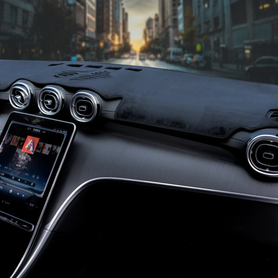 

Для Mercedes Benz E Class W212 W213 C Class W205 W206 GLC X254 X253 A W177 GLB Коврик для приборной панели автомобиля Противоскользящий коврик Солнцезащитный козырек