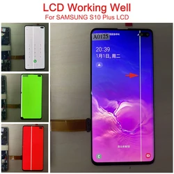 Line spot defect for Samsung Galaxy S10 Plus LCD Display For Touch Screen For Samsung S10 Plus SM-G975F, SM-G975U Display Point