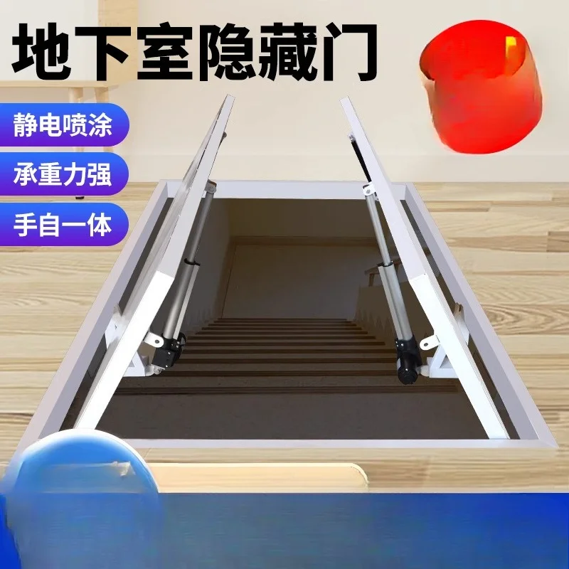 Basement Electric Invisible  Wine Cellar  Flip Secret  Electric Upper Flip  Staircase Cover Hidden Door