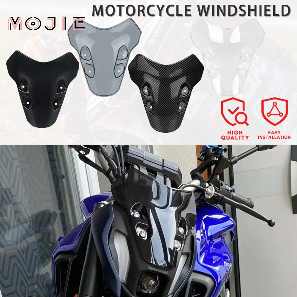 

2024 2023 2022 2021 For Yamaha MT07 Windscreen MT-07 MT 07 mt07 Motorcycle Windshield Deflectors Wind Shield Screen Protector
