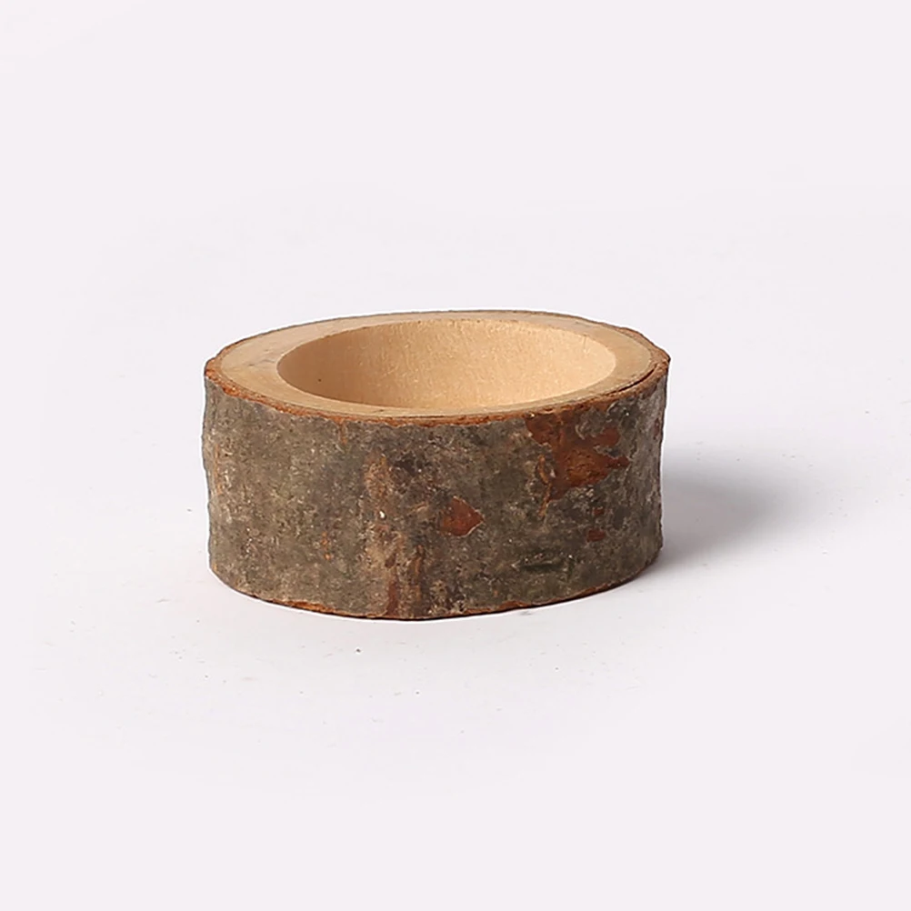 

10pcs Creative Candleholder Classic Wooden Design For Home Office Christmas Decoration Reusable Succulent Planter Party Wedding