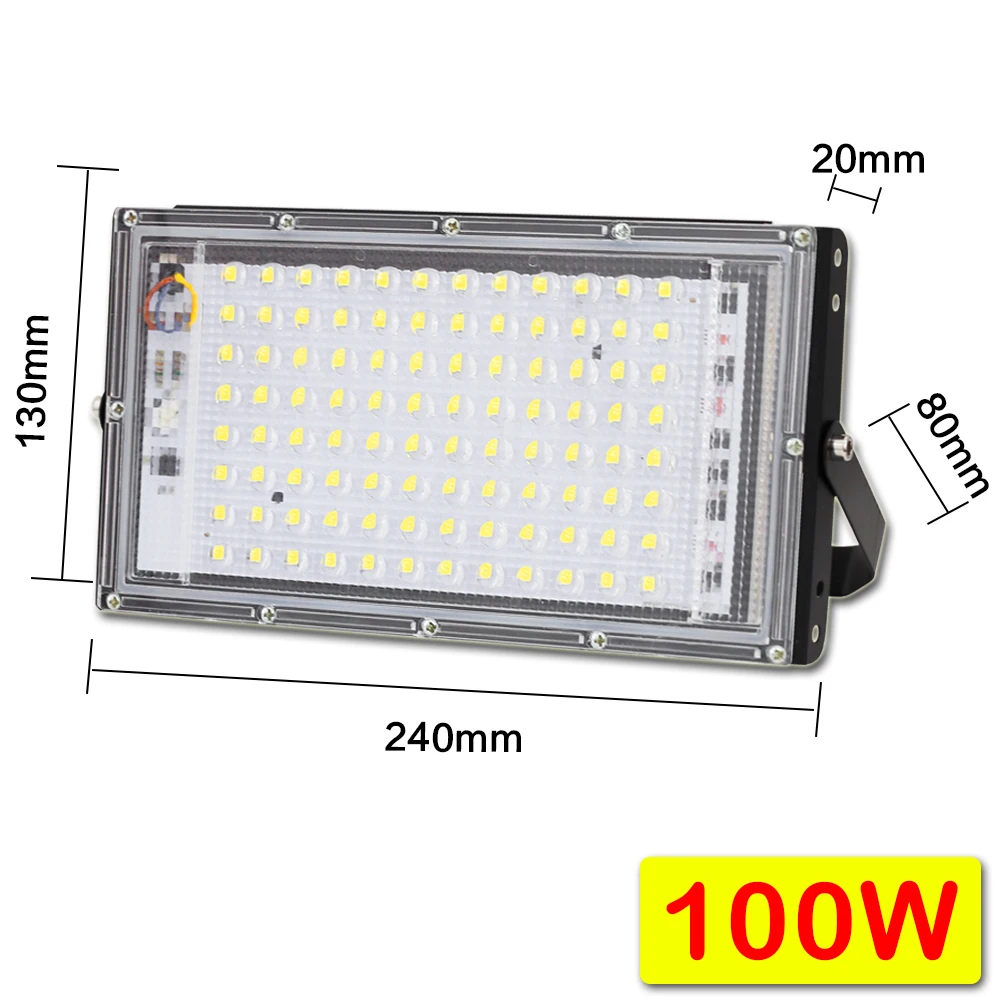 PARKSON 50W 100W 150W Led Flutlicht IP65 Wasserdicht AC 220V Outdoor Flutlicht Scheinwerfer LED Reflektor straße Lampe Wand Flut Lichter 3