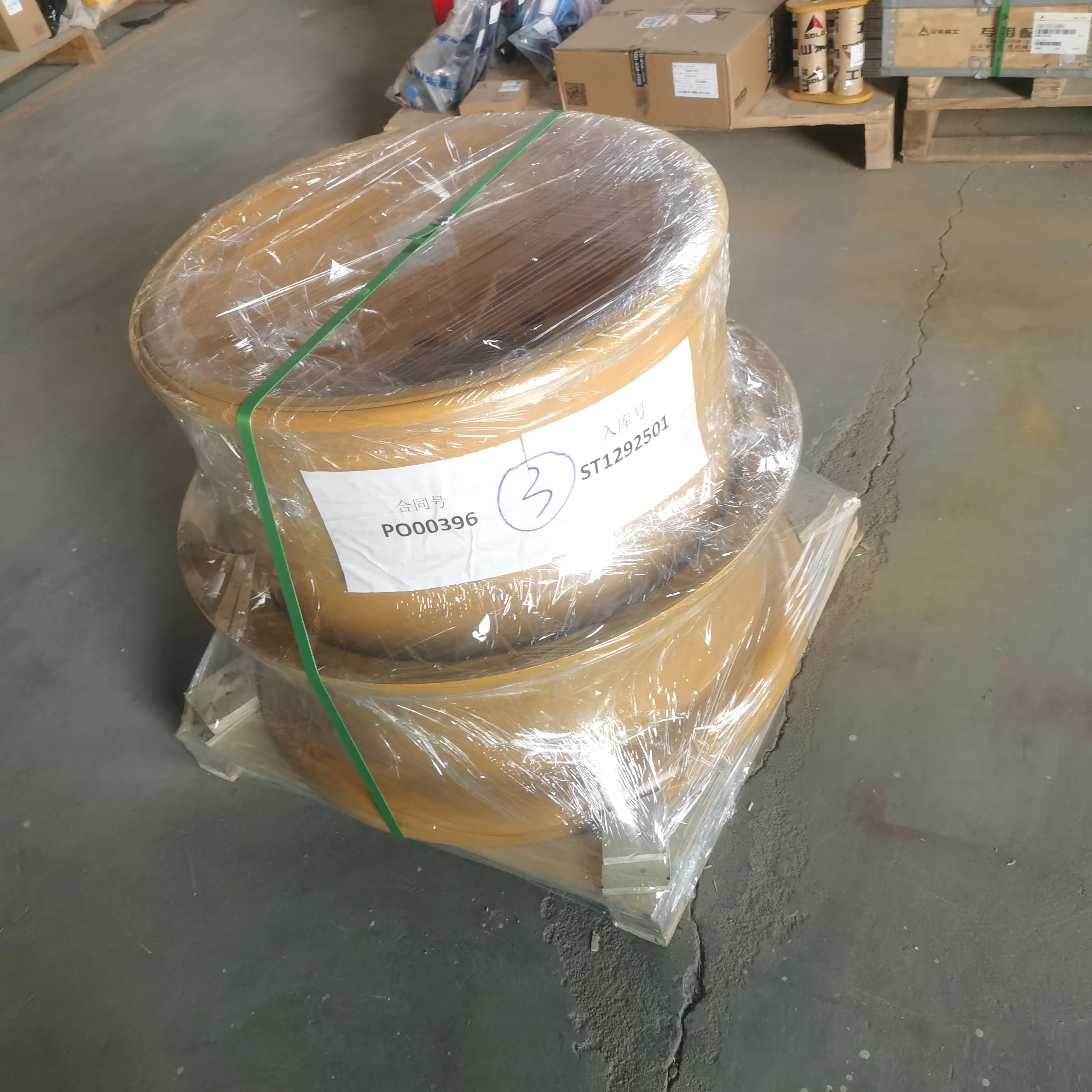

Factory Custom Wheel Loader Rims Metal Yellow Painted Steel Wheel Loader Rims Can Be Used For Sdlg Loader