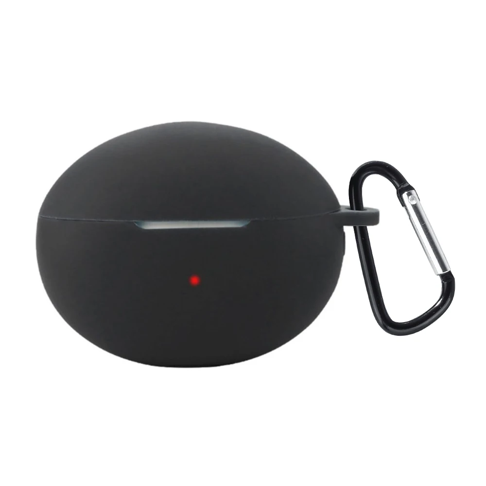 Однотонный силиконовый чехол для наушников Huawei Freebuds 6i, чехол для FreeBuds 6i, мягкий чехол для наушников с кольцом для ключей