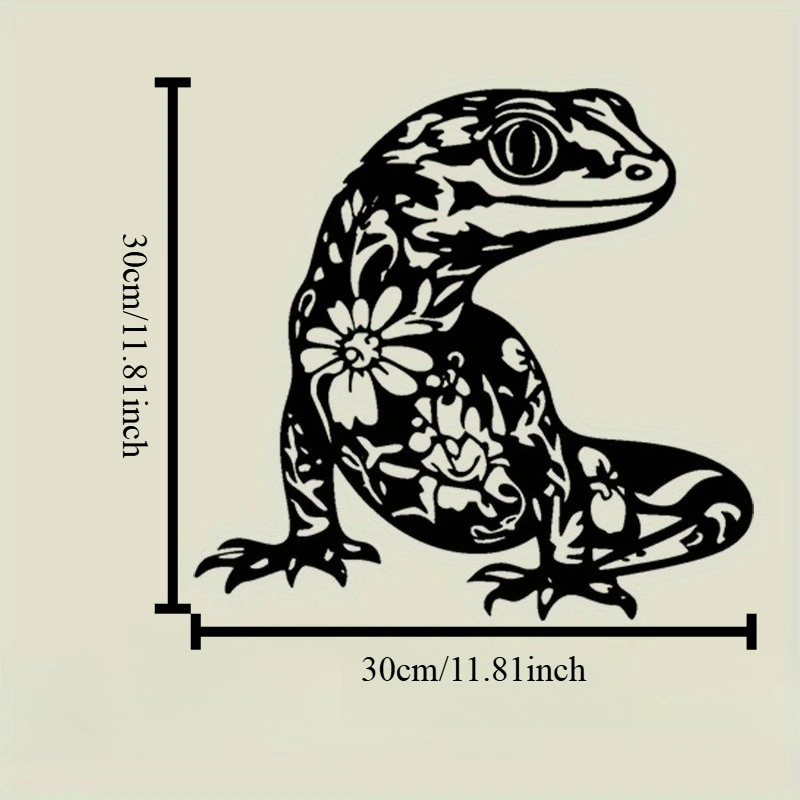 CIFBUY Wrought Iron Wall Art Black White Frog Flower Sculpture Unique Metal Decor for Garden Botanical Spring Festive Indoor Out