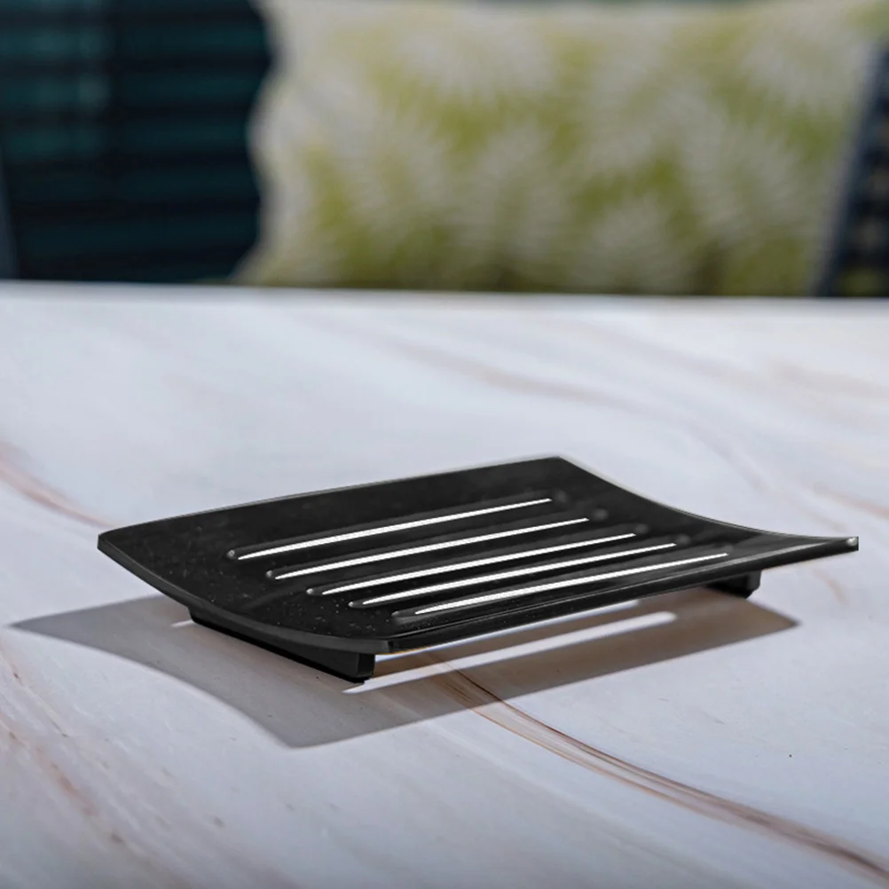 

Bathroom Soap Dish Stainless Steel Draining Tray Metal Holder Rack Kitchen Hotel School Public Toilet Decor Soap Dish