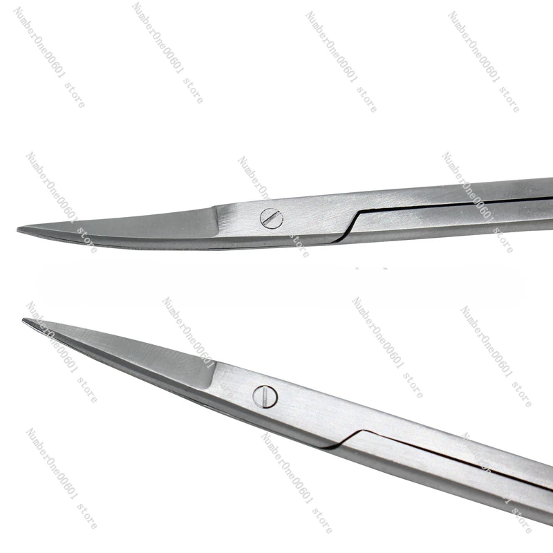 Dental Surgery Scissors Ophthalmic Surgery Stainless Steel Scissors Straight Curved 9.5