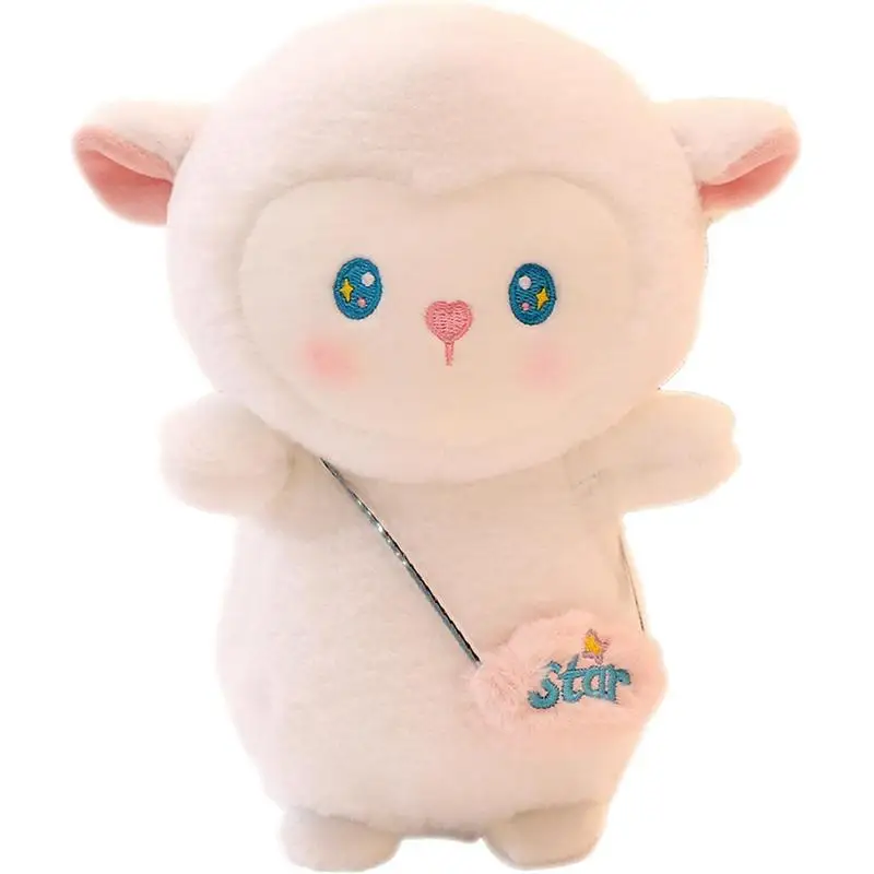 Cute White Sheep Plush Toys Soft And Comfortable Stuffed Animal Plush Toy Pillow Room Bed Decor Birthday Gift Toy For Kids