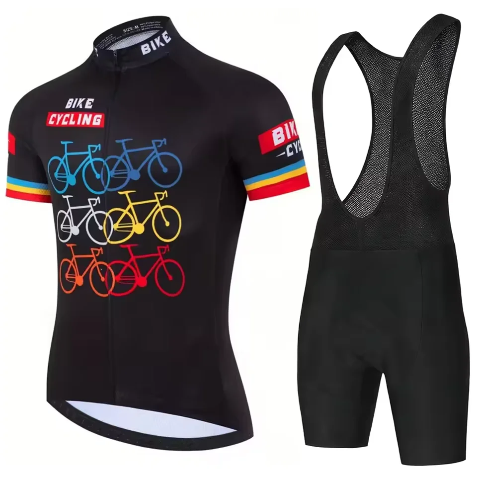 2026 Sommer-Radtrikot-Set für Herren in Leuchtfarben MTB Kurzarm-Radkleidung Mountainbike-Bekleidung Ropa Ciclismo Uniform – Detail 8