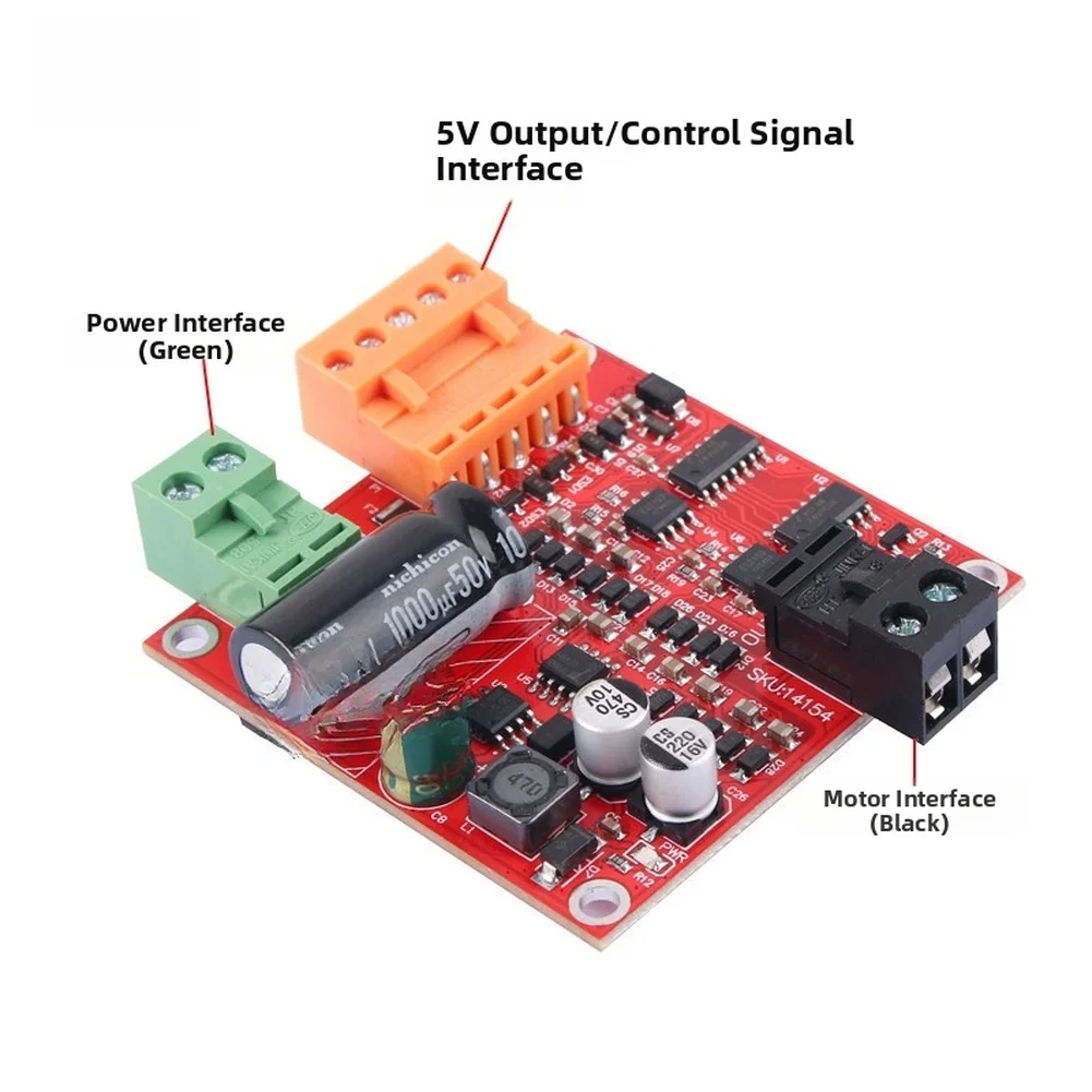 15A Adjustable Controller for DC Motors Supporting 12V 24V 36V Operation and Offering Smooth For Velocity Regulation Range