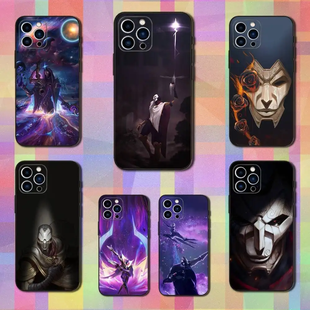 

Hot L-LOL J-Jhin Game Phone Case For iPhone 16,15,14,13,12,11 Plus,Pro Max,XS,X,XR,SE,Mini,8,7,Soft Silicone Black Cover