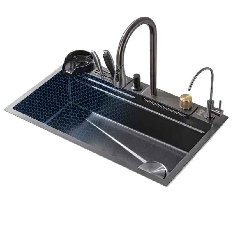 

Feiyu Waterfall Stainless Steel Sink Large Single