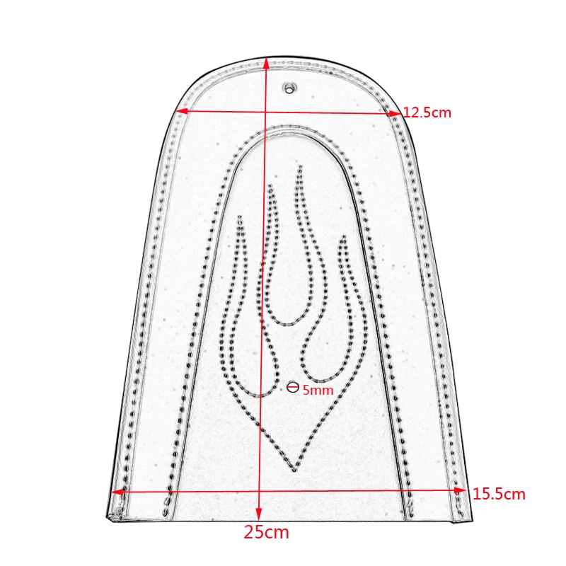 Motorcycle Accessories Rear Fender Bib Solo Seat PU Leather Flame Seat Cushion Fits For Harley Sportsters XL 883 1200 2004-2016