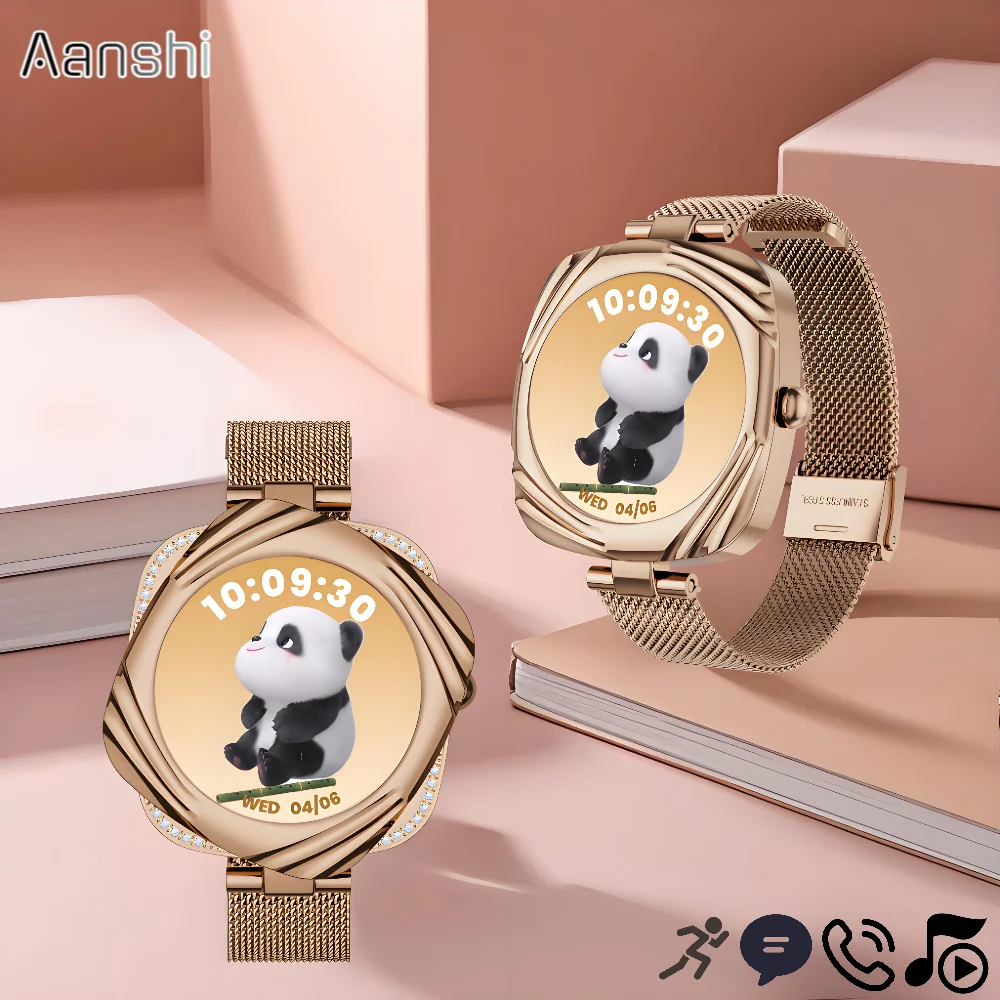 

As18 Women Smartwatch horoscopes Bezels Personalized Design Health Sleep Monitoring IP68 Waterproo Smart watch AMOLED Display