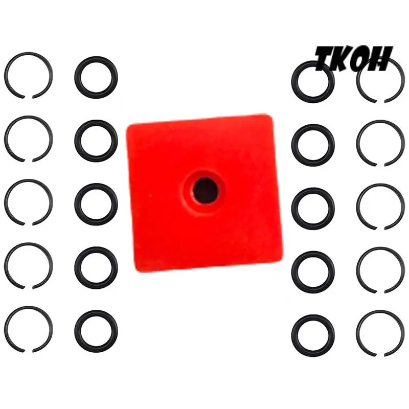 

TKOH-10 Pack 1/2 Inch Impact Wrench Retaining Ring With O-Ring + Anvil Tool Kit For Electric Impact Wrenches