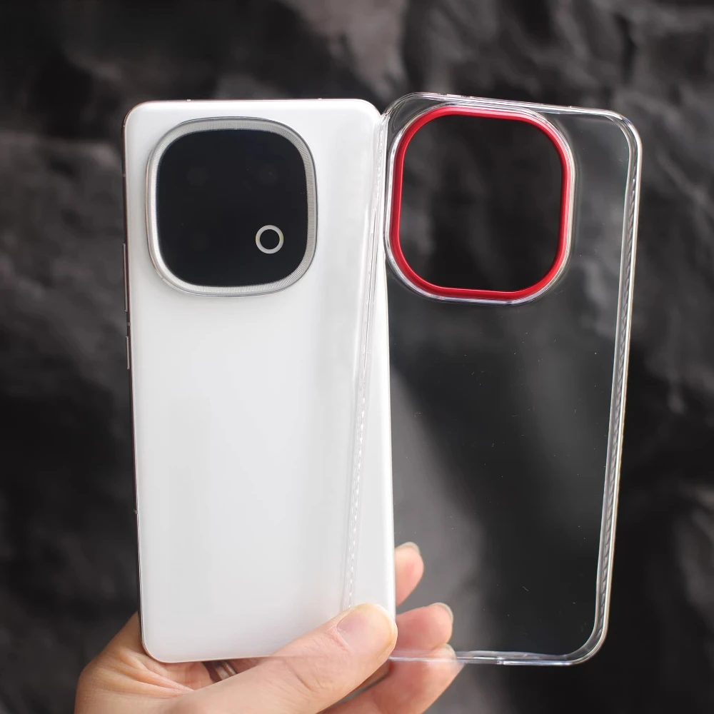 

Чехол для VIVO iQOO 15, жесткий прозрачный чехол из поликарбоната, модный красный чехол с защитой камеры, противоскользящий защитный чехол для vivo iQOO 15, противоударный бампер