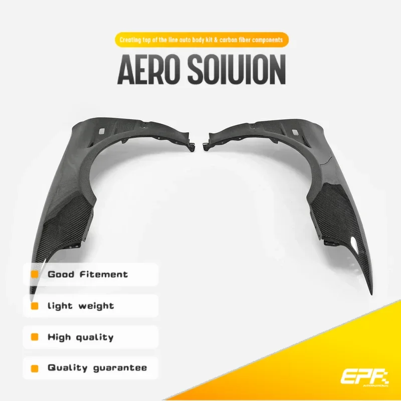 

Car Accessories For Honda Civic EG 92-95 Carbon Fiber Vented Front Fender Glossy Fibre Wheel Flare Arch Body Kit Racing Trim