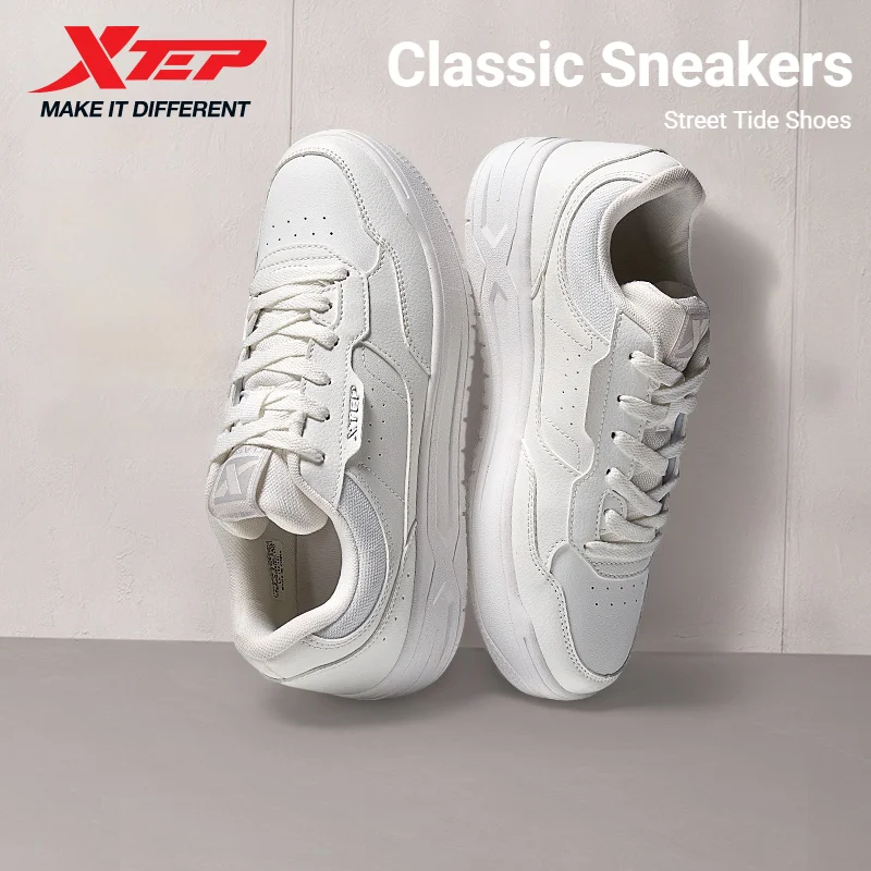 Xtep 2026 For Women Skateboarding Shoes Fashion Trend Casual Classic Street Style Breathable Lightweight Shoes 874118310027