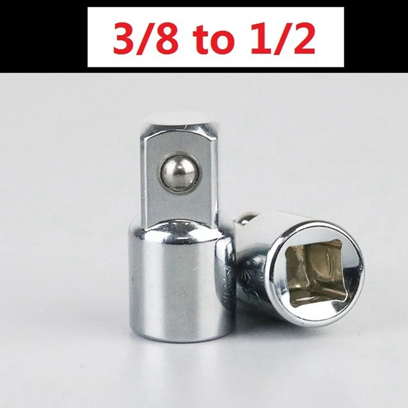 HOT-6Pc Socket Converter Adaptor Set Sleeve Adapter 1/2,3/8,1/4 Interchangeable Adapter Ratchet Wrench Attachment
