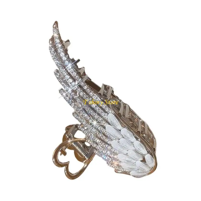 

N58F Popular Strong Grip Hair Claw Hair Clamp With Wing Design for Daily Wear