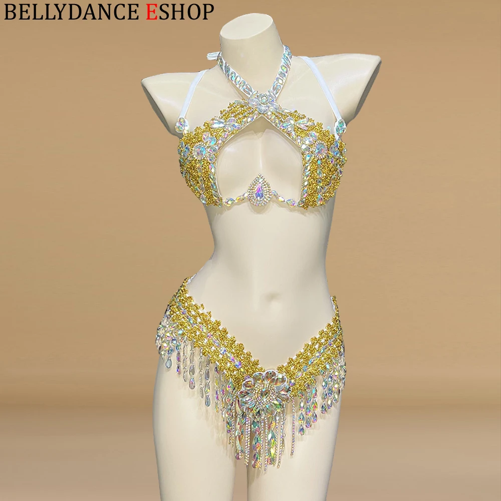 New Sexy Costume Women Wire Top Bra THONG Samba Carnival Nightclub Party Pole Dancing Costumes Festival Rave Wear Club Outfit