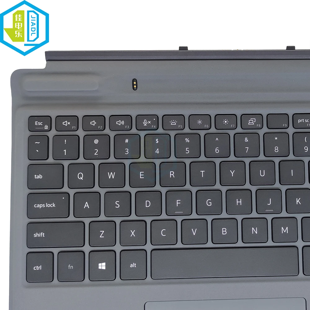 Imagem -03 - Eua Inglês Teclado Touchpad Palmrest para Dell Latitude 7320 Destacável Viagem K19m K19m001 Eua Substituição Teclados Original