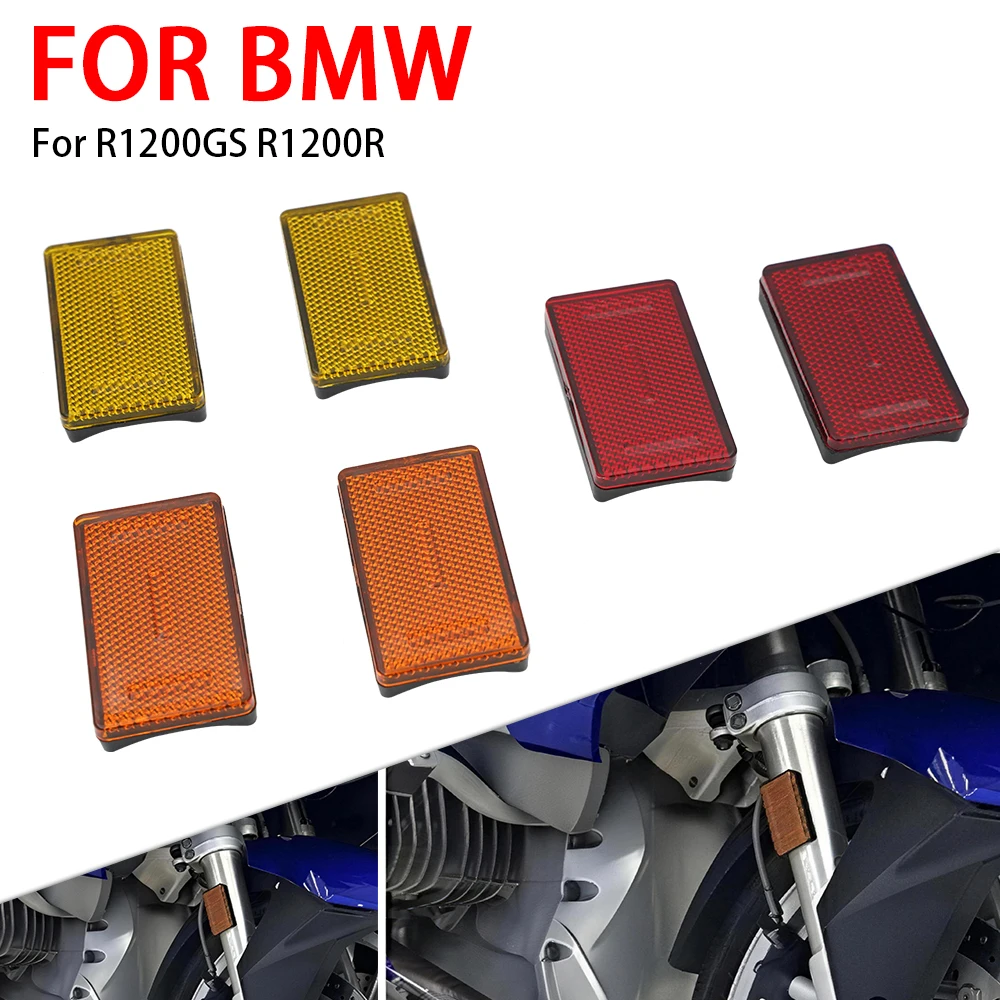Fork Leg Reflector ABS Plastic Reflectors Fit For BMW K1200RS K1200GT K1300GT K1200R R1200RT R1200GS R1200R R1200ST R 1200 GS