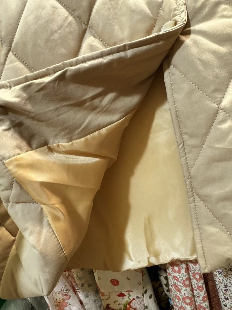 Cappotto lungo trapuntato con cappuccio ricamato con volant dolce inverno per donna Lolita Mori Girl Kawaii carino cappotto Cottagecore alla moda coreana