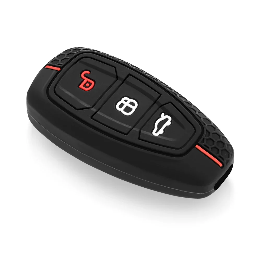 포드 푸마 그랜드 C 맥스 포커스 Mondeo Kuga Fiesta Ecosport Transit Kuga 실리콘 원격 키 케이스 용 실리콘 자동차 키 케이스