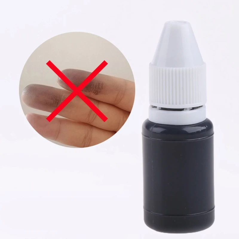 E9LB 10ml Refill Ink Stamp Refill Ink Eco-friendly Quick Drying for Most Identity Theft for PROTECTION Roller Stamps