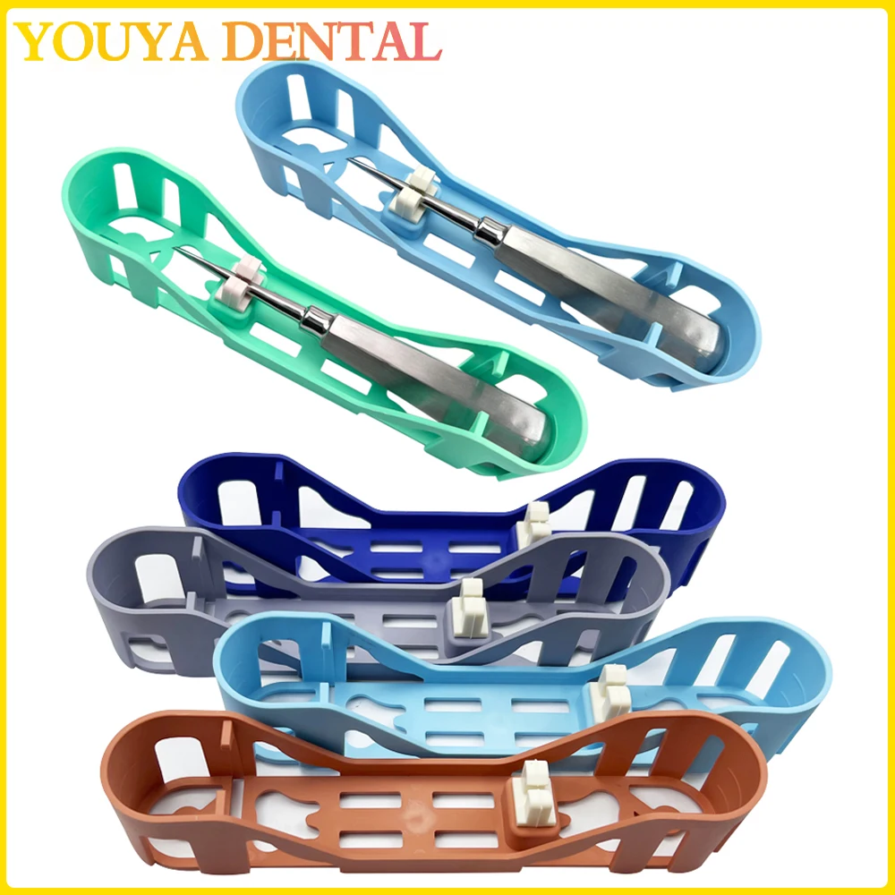 

Autoclavable Dental Sterilization Box Dentistry Tooth Elevator Disinfection Case Tooth Extraction Instruments Holder Plastic