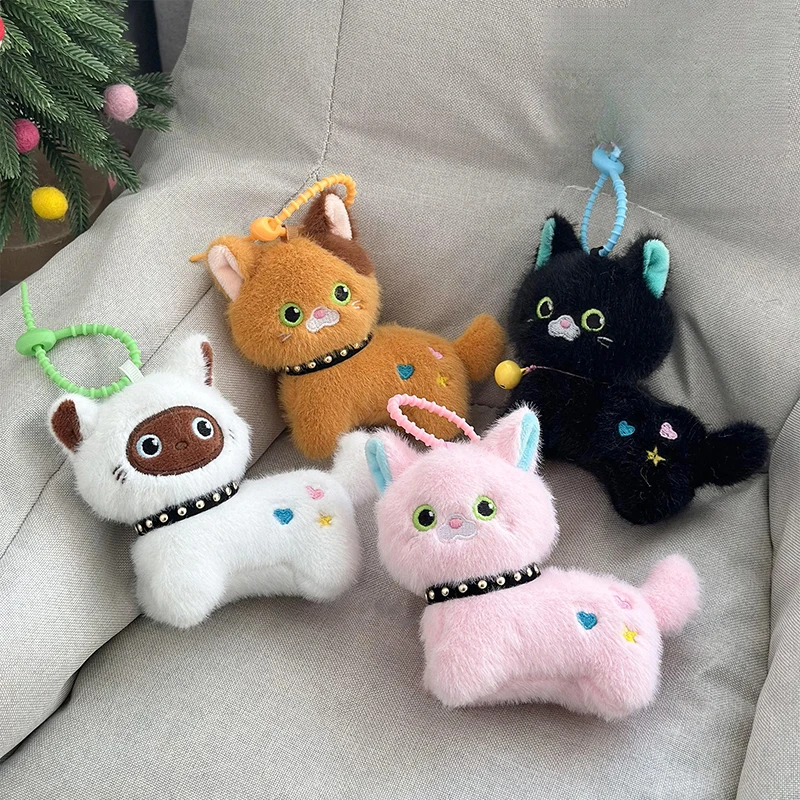 

Милый кот, плюшевая игрушка, брелок с мультяшным котенком, мягкая кукла, кулон, автомобильный брелок для ключей, рюкзак, сумка, декор, подарок для ребенка