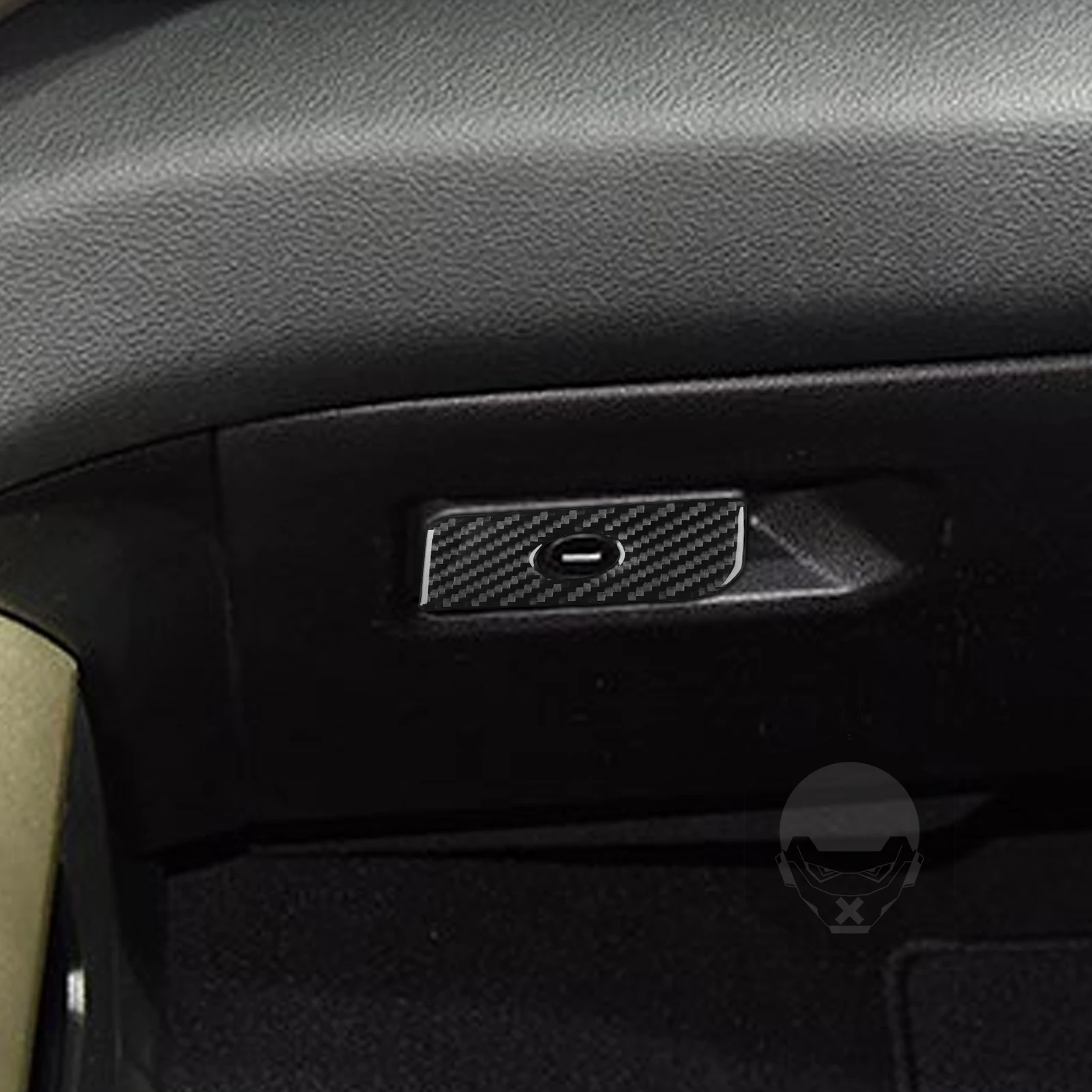 For Dodge RAM 1500 2500 3500 2019-2023 Carbon Fiber Co-pilot Glove Storage Box Handle Switch Panel Cover Car Accessories Sticker