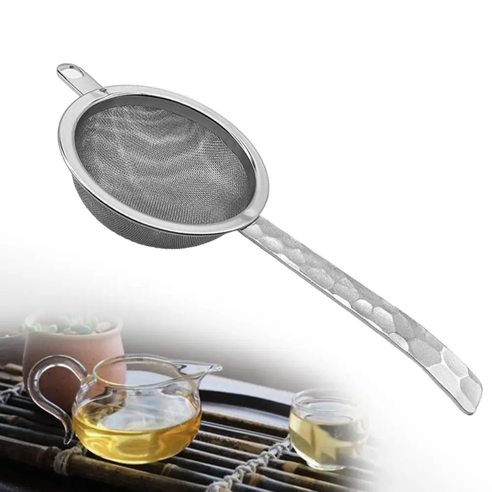 Stainless Steel Matcha Sifter Duable Layer Easy to Clean Fine Mesh Strainer Very Fine Mesh Rust-Proof Cocktail Sieve for Kitchen