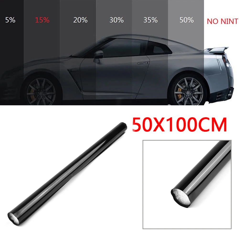 50x100cm Film Tint Window Auto Black Car Glass Home New 15% Roll TINTING Hot Kit Latest Parts Replacement Sale