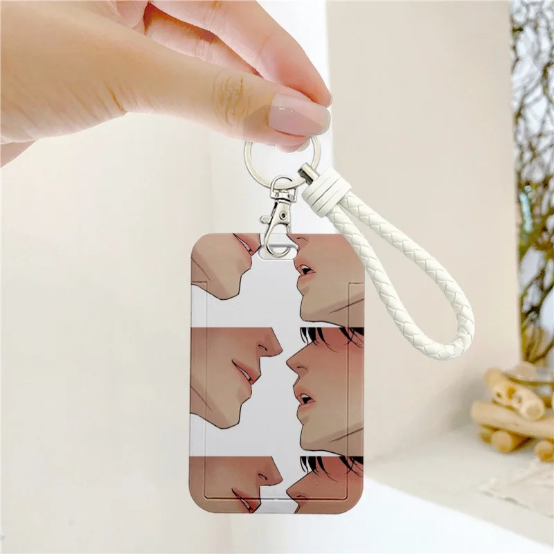 Anime Comic Ye HuaJi KeyChain Men Card Set Student ID Card Holder Key Chain Women Charm Bag Pendant Cosplay Jewelry