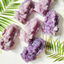 Natural Lepidolite Ganesha Stones Healing Reiki Gemstones Home Decoration For Gifts Quartz Crystal Hand Carving