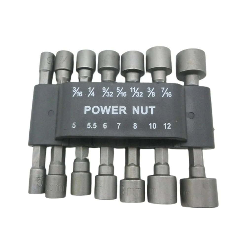 

Hand Tools Wind Batch Sleeve Socket Extension Wind Batch Socket 7 Pcs Connecting Rod Inner Hexagon Non-magnetic Sleeve