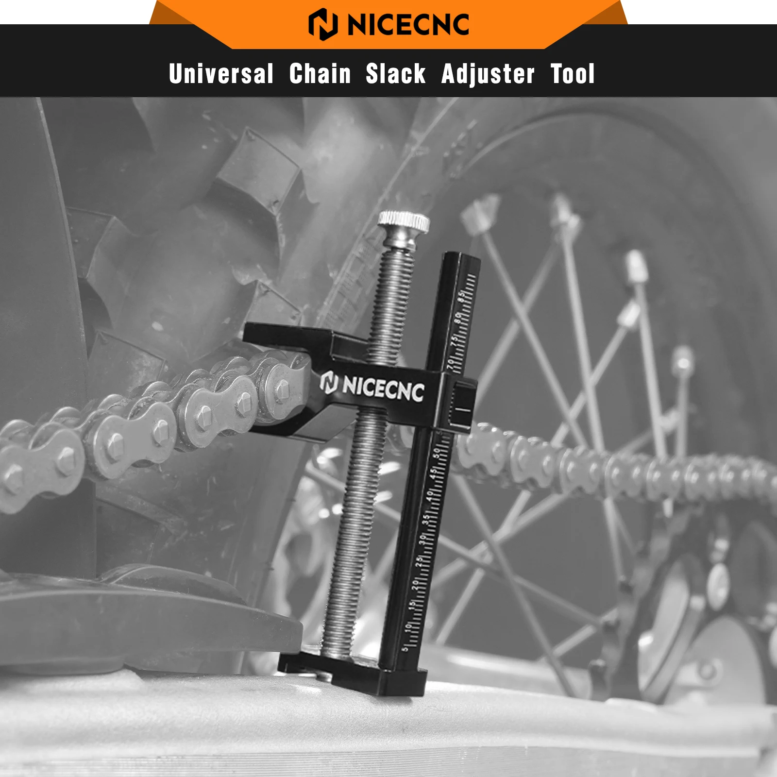 

Motorcycle ATV UTV 5-58MM Chain Slack Adjustment Tool For Yamaha Tenere 700 BMW R1250GS Yamaha Raptor 700 R Can Am Maverick X3