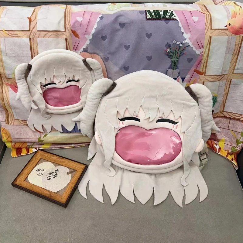 Wholesale Anime Girl Tomori Nao Kawaii Cosplay Lolita Girls Itbag Big Face Plush Stuffed Backpack Funny Wallet Decor Gifts Bag