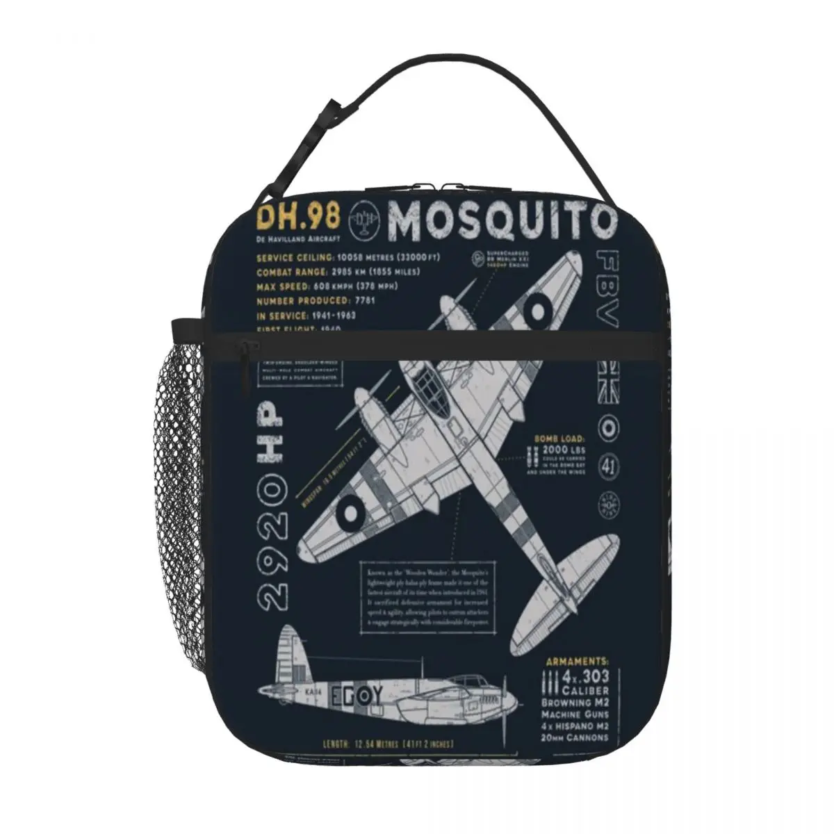 Bestselling De Havilland Mosquito Office Style Snack Bag Daily Snack Storage Student Lunch Bag
