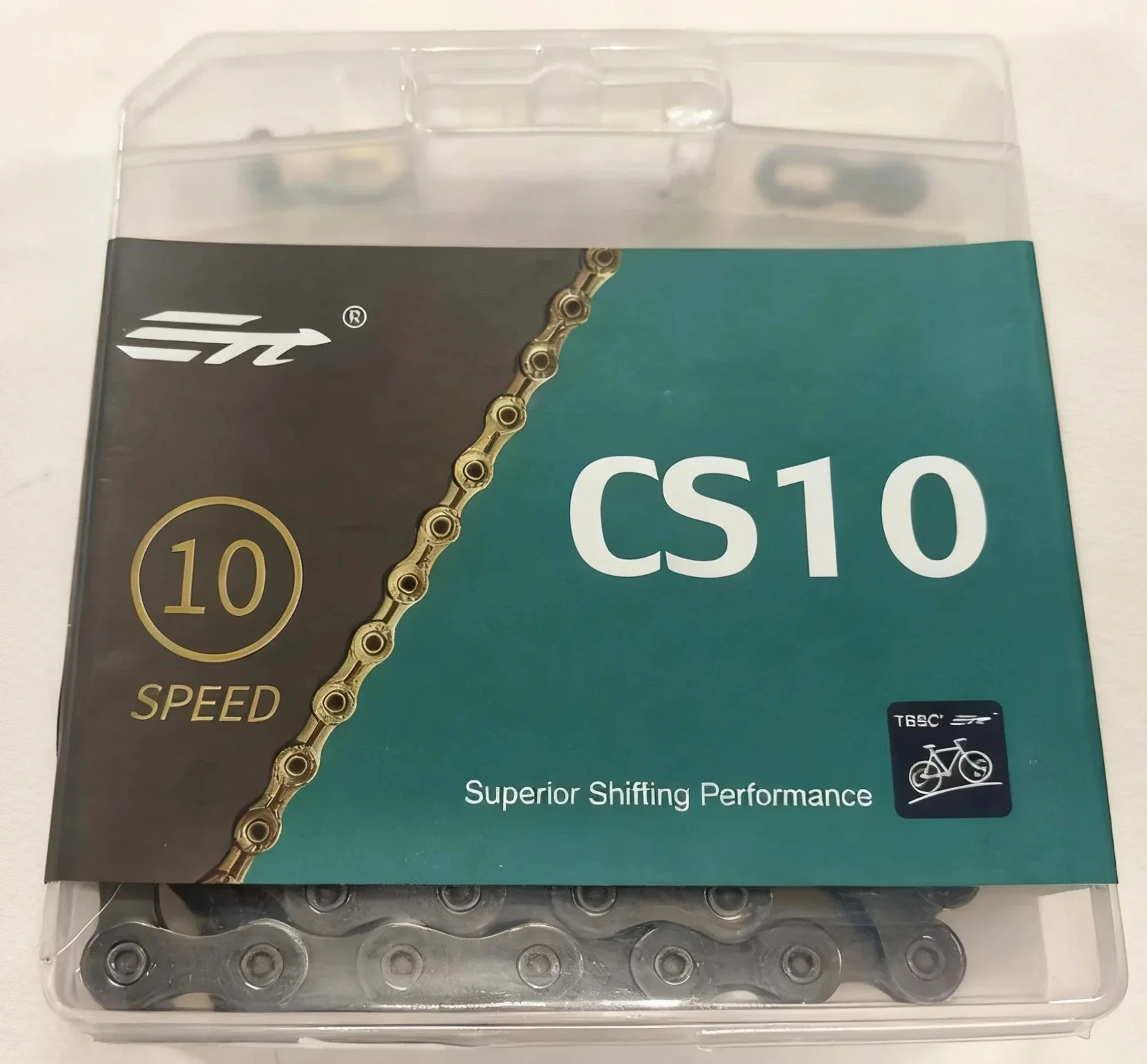 

10Speed Mountain Bike Chain High Tensile Strength Bright Silver 116L - Original box