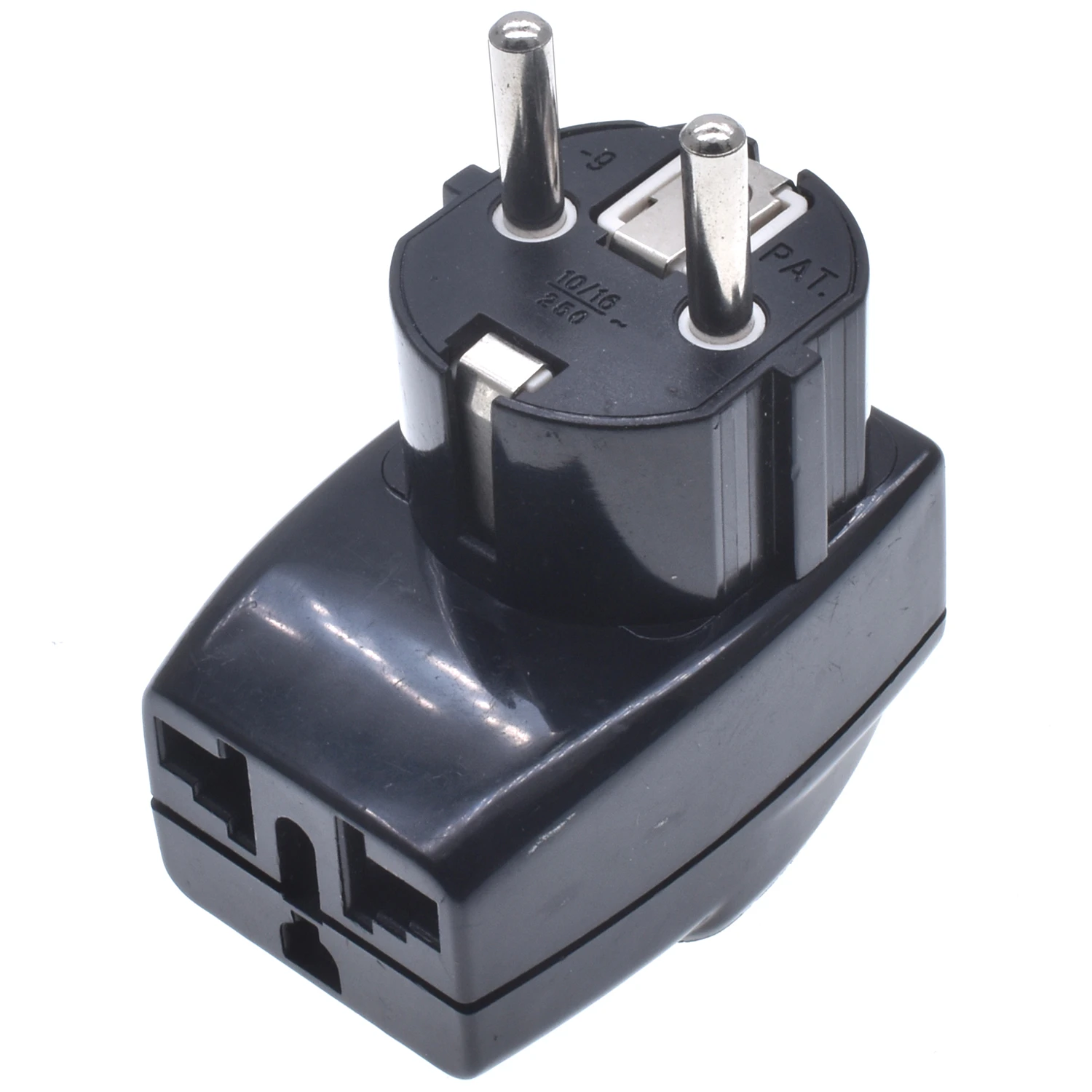 AU/UK/US/EU to EU power adaptor plug Korea/France/Russia/Germany Europe universal travel adapter plug 3-into-1socket converter