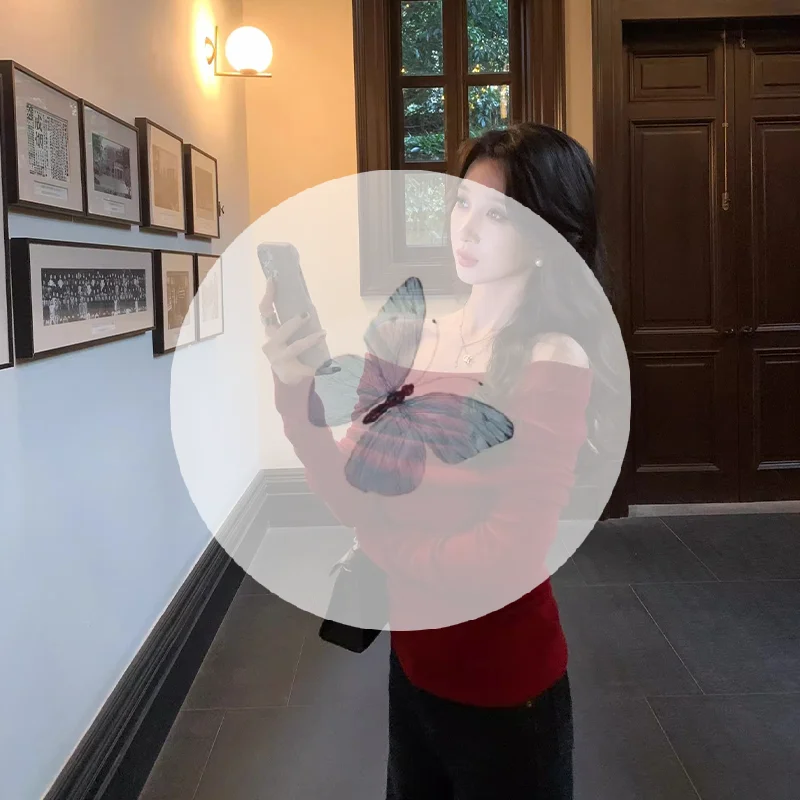 

Женский осенне-зимний вязаный свитер на одно плечо с длинными рукавами, сексуальная нижняя рубашка