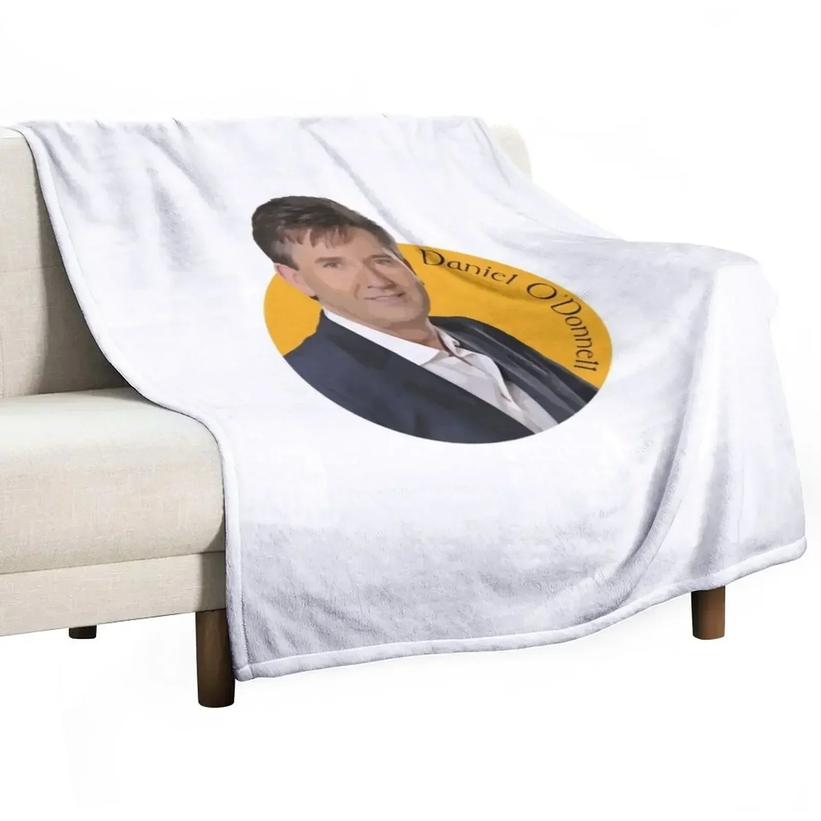Daniel O'Donnell Throw Blanket sofa bed Personalized Gift Flannel Hairys Plaid on the sofa Cute Blankets