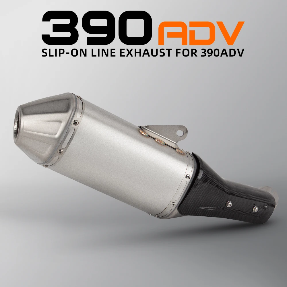 

390ADV Exhaust Muffler For 390 ADV 250ADV Motorcycle Escape Stainless Slip on Line Kit Tail Tube with DB Killer