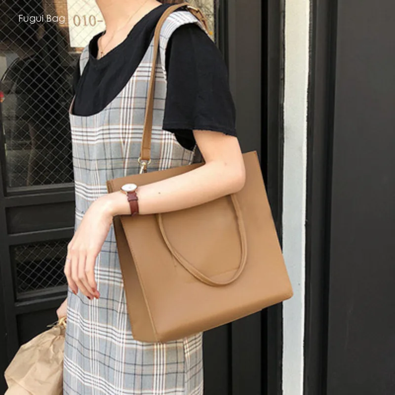 Women's Crossbody Bag Handheld Tote Bag Composite New Fashion Versatile Casual Large Capacity Solid Color Simple and Advanced