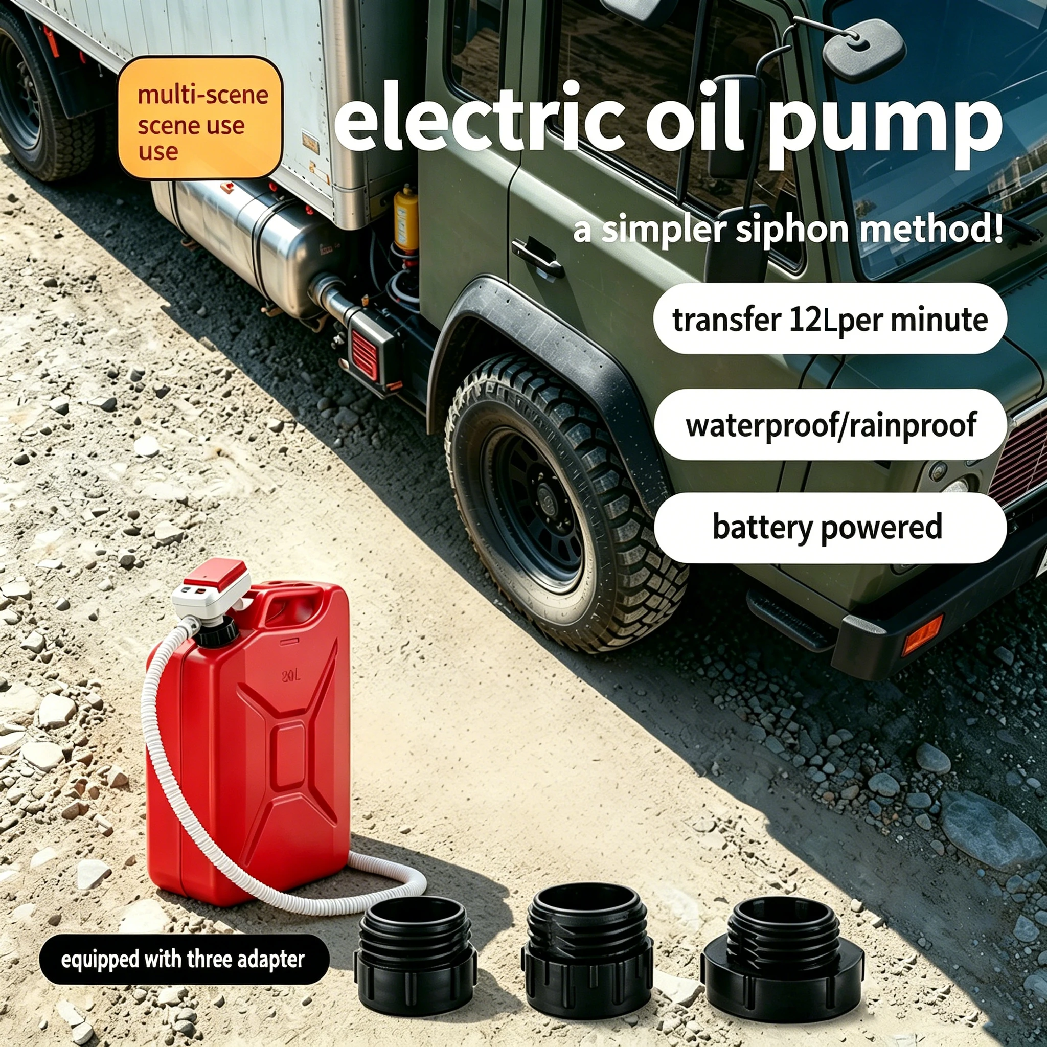 Diesel Water Pump - Миниатюрный портативный насос для перекачки масла,